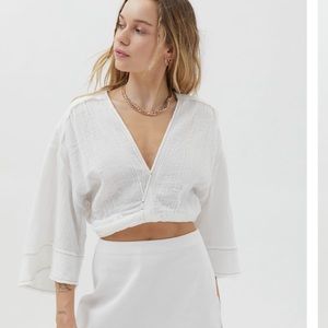 URBAN OUTFITTERS “adrianna twist front top”